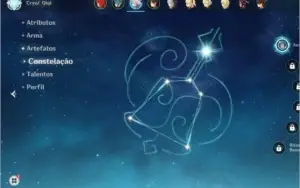 5 ESTRELAS= ZHONGLI, DILUC, QIQI 2 ESTRELASS, HARPA E ESPINH