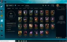 Conta LoL Ouro 3 Com 3 Skins Barata