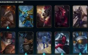 CONTA GOLD II COM 91 SKINS - QUASE TODOS OS BONECOS!
