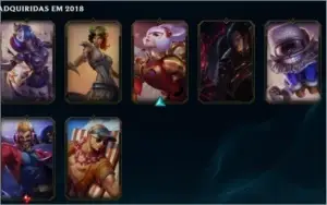 CONTA GOLD II COM 91 SKINS - QUASE TODOS OS BONECOS!