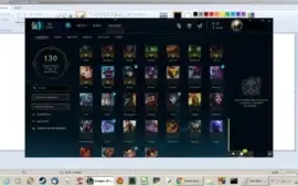 conta lol platina 5, com icone rarissimo LAS player beta