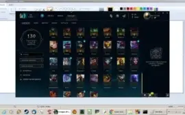 conta lol platina 5, com icone rarissimo LAS player beta