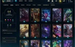 Conta prata 3 com 87 Champs e 64 Skins