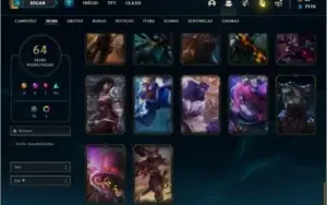 Conta prata 3 com 87 Champs e 64 Skins