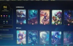Conta lol platina lvl 217 skins limitadas