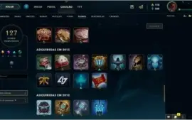 CONTA LOL COM SKINS RARAS