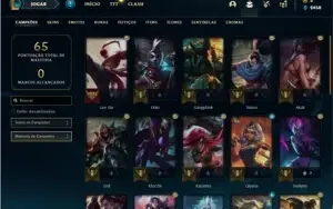 Conta prata 3 com 34 Champs e 13 Skins + 1 Fragmento
