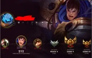Conta gold V 43 campeões 7 skins League of legends.