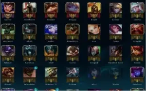 Conta gold V 43 campeões 7 skins League of legends.