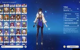 Conta de Genshin Impact Endgame Faz tudo e mais um pouco