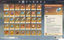 Conta Genshin Impact, AR 46 5 Personagens 5* e mais