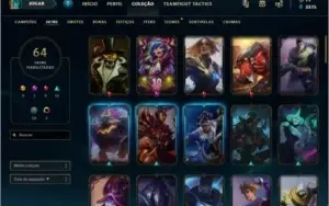 Conta de LOL DIAMANTE 4 com todas as SKINS do thresh