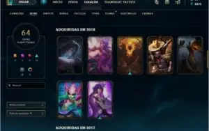 Conta de LOL DIAMANTE 4 com todas as SKINS do thresh