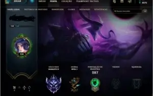Conta de LOL DIAMANTE 4 com todas as SKINS do thresh