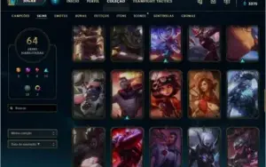 Conta de LOL DIAMANTE 4 com todas as SKINS do thresh
