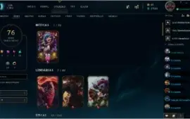 Conta de LOL com todos os champs nv 337 76 skins
