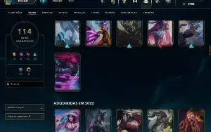 Bronze 2 com 140 Champs e 116 Skins
