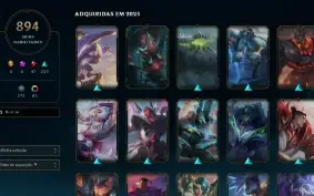 Conta Lol Com 894 Skins+Todas Vitoriosas+Icone Challenger S5