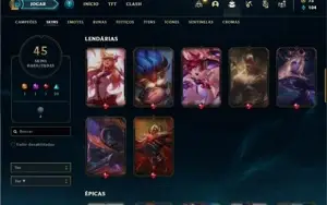 Conta bronze 2 com 70 Champs e 45 Skins