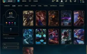 Conta bronze 2 com 70 Champs e 45 Skins