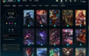 Conta Unranked com 103 Champs e 110 Skins ( 5 Vitoriosas )