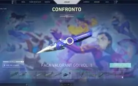 conta valorant plat 3 recheada de skin