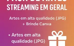Pack Artes Venda de Streaming em Geral JPG + Brinde Canva