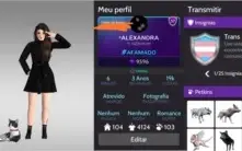 Avakin life conta feminina nvl 57