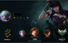 Para vender agora conta prata IV 25 pdl por ranked