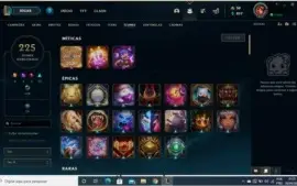 Conta Prata 1, Com 390 Skins, Full Campeões.