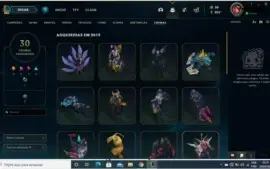 Conta Prata 1, Com 390 Skins, Full Campeões.