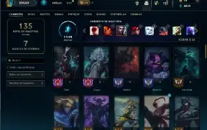 Diamante 4 com 65 Champs e 32 Skins