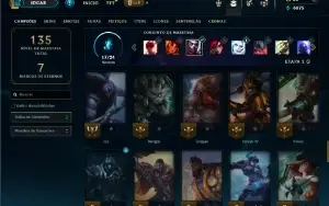 Diamante 4 com 65 Champs e 32 Skins