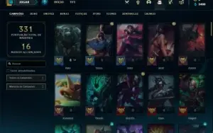 Conta bronze 4 com 90 Champs e 69 Skins (mais de 20 jogos)