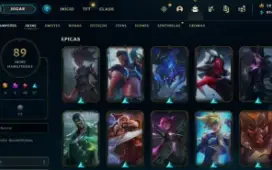 conta gold 4  wr alto. 89 skins habilitadas 