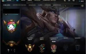 Conta League of Legends com todos os campeões e gold 3