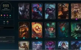 Conta Lol - 233 skins plat 4 S3 todos champs