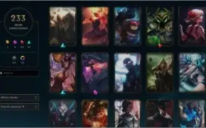 Conta Lol - 233 skins plat 4 S3 todos champs