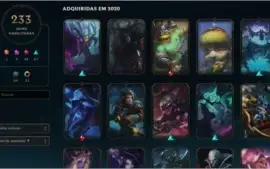 Conta Lol - 233 skins plat 4 S3 todos champs