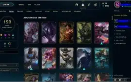 Conta d1 150 skins, Não jogo mais.