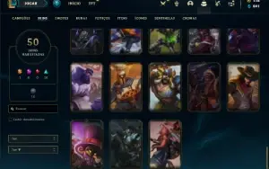 Conta bronze 4 com 115 Champs e 50 Skins (MAIS DE 200 JOGOS)
