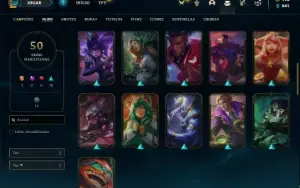 Conta bronze 4 com 115 Champs e 50 Skins (MAIS DE 200 JOGOS)