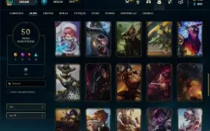 Conta bronze 4 com 115 Champs e 50 Skins (MAIS DE 200 JOGOS)