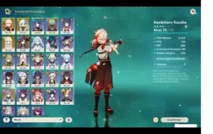 Conta Genshin Impact AR 45 Nahida Kazuha e Oração perdida !