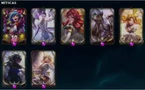 Conta lol desde 2015, 4 skins vitoriosas