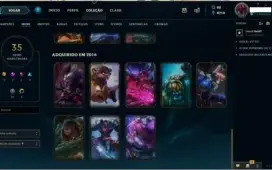 Conta lol Solo/Duo Gold IV 5v5 Gold V