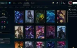 Conta lol Solo/Duo Gold IV 5v5 Gold V