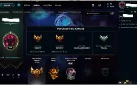 Conta lol Solo/Duo Gold IV 5v5 Gold V