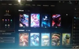 League of legends conta no Prata com skins