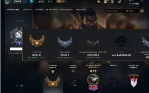 Prata 2 com TODOS os champs e 189 Skins ( Nivel 921 )